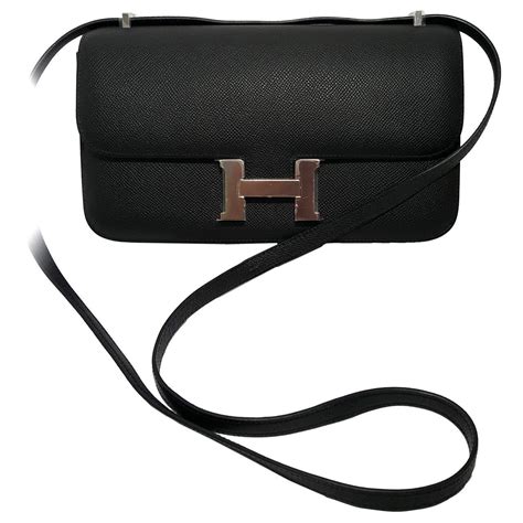 hermes constance elan epsom with palladium hardware bag|hermes constance shoulder strap.